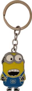 HANDSOME ISK Super Yellow and blue Minions show Ohhha high quality steel style Key Chain