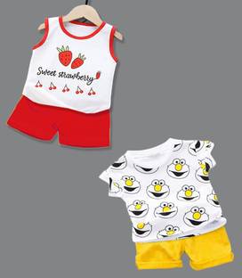 Lofn Baby Boys & Baby Girls Casual T-shirt Shorts