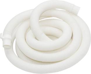 KI 3 Meter Waste water Drain Outlet Pipe / Washing machine Outlet Hose Pipe-White (Pack of 1) Washing Machine Outlet Hose