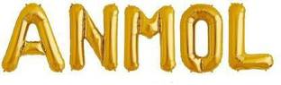 Offer99 Solid "ANMOL" Name Decoration Letter Foil Balloon For Birthday/Celebration/Surprise/Wedding Party Letter Balloon Letter Balloon