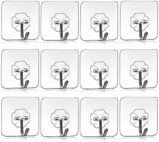 SEAHAVEN Self-Adhesive Heavy Duty Hook for Wall, Bathroom, Kitchen | Wall Clips Hook Adhesive Strong, Wall Hanger Hook Sticker Hook Door Hanger