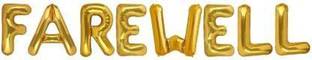 Offer99 सॉलिड "FAREWELL" Name Decoration Letter Foil Balloon For Birthday/Celebration/Surprise/Wedding Party Letter Balloon लेटर बैलून