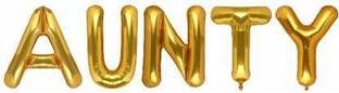 Offer99 Solid "AUNTY" Name Decoration Letter Foil Balloon For Birthday/Celebration/Surprise/Wedding Party Letter Balloon Letter Balloon