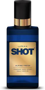 LAYER'R Shot Alpine Fresh Body Spray for Men Body Spray  -  For Men