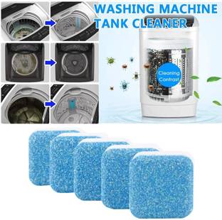YAARA ENTERPRISE Washing Machine Deep Cleaner Effervescent Tablet for All Company’s Front & Top Load Machine, Descaling Powder Tablet for Perfectly Cleaning of Tub & Drum Stain Remover Washer (Pack of 5) Dishwashing Detergent (5) Dishwashing Detergent