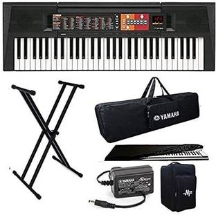 YAMAHA Keyboard Combo with Gig Bag, Stand, Dust Cover & Power Adapter PSR-F51 Digital Portable Keyboard