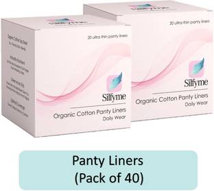 silfyme 100% Organic Biodegradable Panty liners for daily use (PACK OF 40) Pantyliner