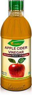 Kashvy Organic Apple Cider Vinegar with strand of mother, Raw, Unfiltered, Unpasteurized