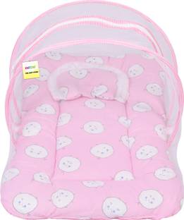 Kwitchy New Born Baby Mosquito Net Bed with Cushioned Pillow