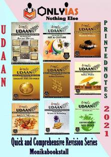 Only IAS - Udaan - Quick And Comprehensive Revision Series-FOR PRELIMS 2021- Printed Notes- English Medium