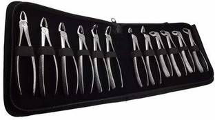 GOLDFINCH Dental Forceps for Extraction of Tooth- Set of 12 Pcs Utility Forceps