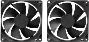 CyberSupreme Pack of 2 DC 12V Cooling Fan for DIY Incubator Cabinet & PC Case 3 inch Cooling Fan for P...
