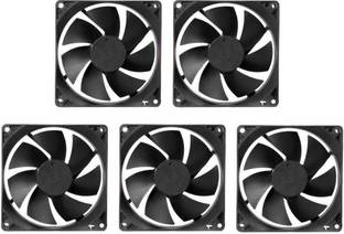 CyberSupreme Pack of 5 DC 12V Cooling Fan for DIY Incubator Cabinet & PC Case 3 inch Cooling Fan for PC Case CPU Cooler