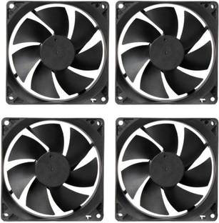 CyberSupreme Pack of 4 DC 12V Cooling Fan for DIY Incubator Cabinet & PC Case 3 inch Cooling Fan for P...