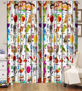 BeautifulGhar Creations 152 cm (5 ft) Polyester Semi Transparent Window Curtain (Pack Of 2)