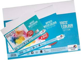 BRuSTRO A3,A4,A5 Unrulled , Cold pressed A3, A4, A5 300 gsm Watercolor Paper