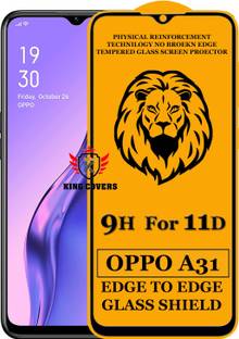 KING COVERS Edge To Edge Tempered Glass for Oppo A31