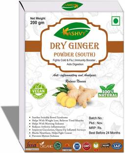 Kashvy Organic Dry Ginger Root Powder / Adrak Powder / Sunth - Daily Spices | helps in Weight loss, Immunity & Digestion