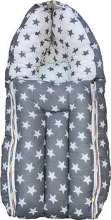 Kid's Charm Kid’s Charm Milky Star 3 in 1 Baby's Cotton Bed for Unisex 0-4MonthsOld(Grey) 3 in 1 Carry Bed with Carry Bag Milky Star