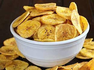 FreshoCartz Yellow Banana Chips | Kela Wafers| Banana Wafers | Yummy Crispy Snacks (250gm)