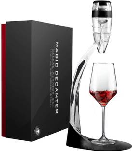 Iktu Wine Air Aerator, IKTU Red Wine Pourer and Decanter Stand Set for Smoother Flavours of Wine Instantly, Includes Tower, Base, Arm Support, Filter and Gift Box, Gift for Wine Lover Decanter