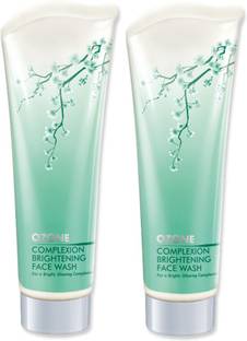 OZONE Complexion Brightening  For Skin Whitening, Pigmentation, Glowing, Brightening, for all skin types with Turmeric, Neem and Aloe Vera - No Parabens, Sulphate, Silicones, 100 G - Combo Pack of 2 Face Wash