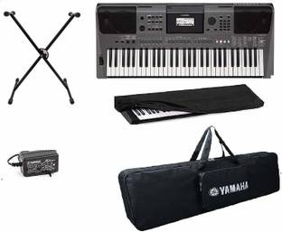 YAMAHA PSR I500 WITH BAG, IA KEYBOARD STAND , DUSTCOVER Digital Portable Keyboard