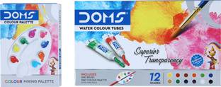 DOMS Non-Toxic Water Colour Tube Set in Cardboard Box