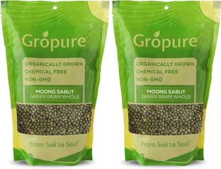 Gropure Organic Green Moong Dal (Whole)