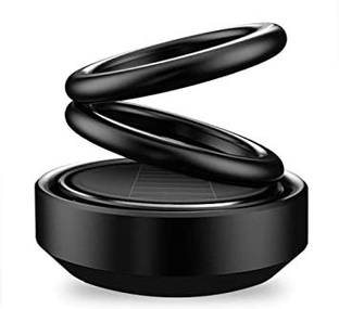 Pepino Room Spring Solar powered Auto-Rotating Dashboard ornament Spinning Double Ring Perfume for car Aromatherapy fragrant Car interior decoration Air Purifier Air Purifier Humidifier