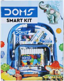 DOMS Smart Kit | Kit For School Essentials With Zipper Bag | Gifting Range For Kids