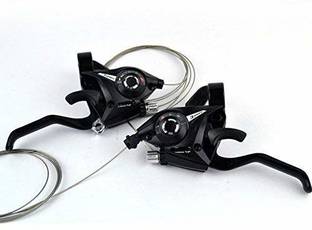 PEDFIT Mountain Road Bike 2Pcs/Pair MTB Bicycle Break Gear Shifter Brake 3 X 7 21 Speed Bicycle Brake Disk