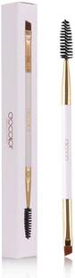 Phiz Beauty Duo Eyebrow Brush, Professional Angled Eye Brow Brush And Spoolie Brush