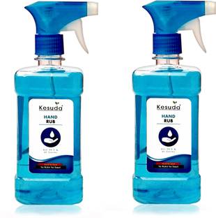 KESUDA 1 liter advanced alcohol based hand sanitizer spray with 1 liter spray(1L+1L) Hand Rub Bottle