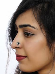 AHOORA ENTERPRISES Silver Plated Silver Nose Stud Set