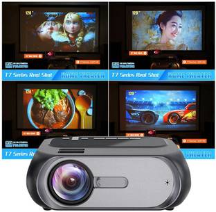 IBS Smart Cinema Pocket Mini WIFI Home Theater Digital Projector Phone Mirroring T7 7000 Lumens (7000 lm / Wireless) Portable Projector