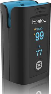 HESLEY Pulse Oximeter Fingertip, Oxygen Saturation Monitor with Plethysmograph and Perfusion Index, Heart Rate and SpO2 Levels Meter with LED Display for Adult Pulse Oximeter
