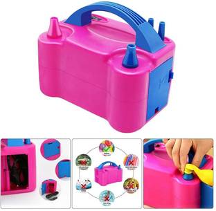 SEAVOKES Two Nozzles High Power Electric Balloon Inflator Air Pump Balloon Pump