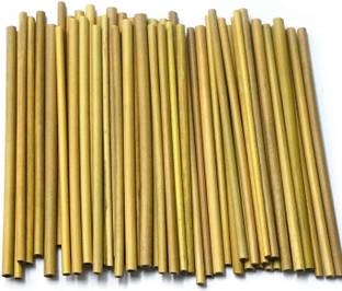 KHUSHA CREATIONS Bamboo sticks for Art & Craft , DIY , School Projects & Kulfi Making (Pack of 100 Pieces , 9" length)