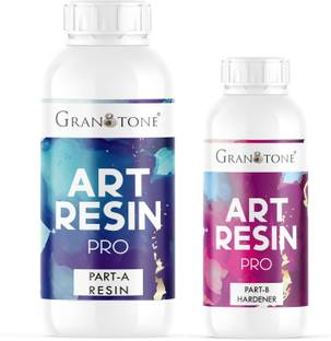 Granotone Crystal Clear UV Resistant| Long- Lasting| Smooth Finish| All Surface |Easy to Use |Non-Toxic Epoxy Art Resin Formula (1.2 KG)
