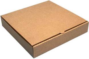K K Industrial Pizza Box Cardboard, Paper, Craft Paper 10 Inch Brown Pizza Box, Pizza Packaging Box
