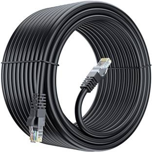 Fedus LAN Cable 3 m cat6 Ethernet Patch Cable LAN Cable Internet Network Computer Cable 3METER Black 3M LAN Cable (Compatible with Computer, Laptop, Router, Modem, Black)
