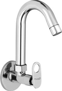 प्रेस्टीज Brass Sink Cock Max Handle with Swivel Spout, with Flange and Aerator Foam Flow Set OF - 1 ट...