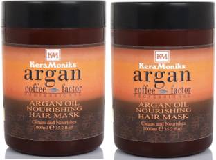 Keramoniks Argan Oil Nourishing Hair Mask 1000 ml x 2 ( Pack Of 2 x 1000 ml )