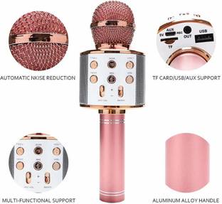 MAGA MART XT Advance Handheld Wireless Singing Mike Multi-Function Bluetooth Karaoke Mic with Microphone Speaker for All Smart Phones M.M microphone MICROPHONE