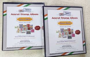 amrut philately India Complete 1973 - 2020 Miniature Sheets Album (Two Volume) Stamp Album