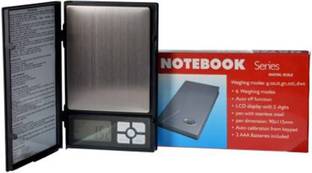NIVAYO Notebook Series Digital Scale with 5 Digits LCD Display Weighing Scale (Black) TM-A20 Weighing Scale