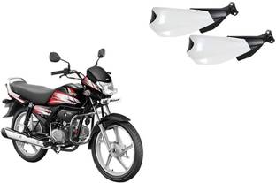 Buras NEW WHITE SHINING PROTECTIVE HANDGUARD FOR BIKE HERO HF DELUXE BEST QUALITY PRODUCT FOR THE BIKERS Handlebar Hand Guard
