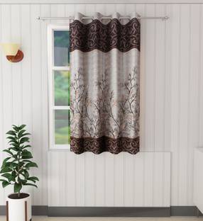 Flipkart SmartBuy 150 cm (5 ft) Window Polyester Semi Transparent Curtain (Pack Of 2)