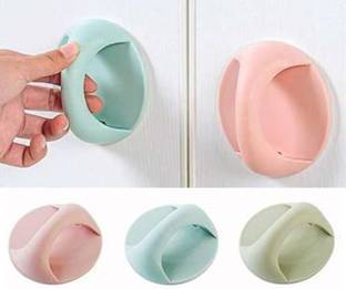 Antoj Self Adhesive Plastic Drawer Handle/Cabinet Handle/Drawer Knob 3pcs Plastic Cabinet/Drawer Handle